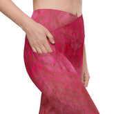 Velvet Victory Texture Crossover Leggings with Pockets